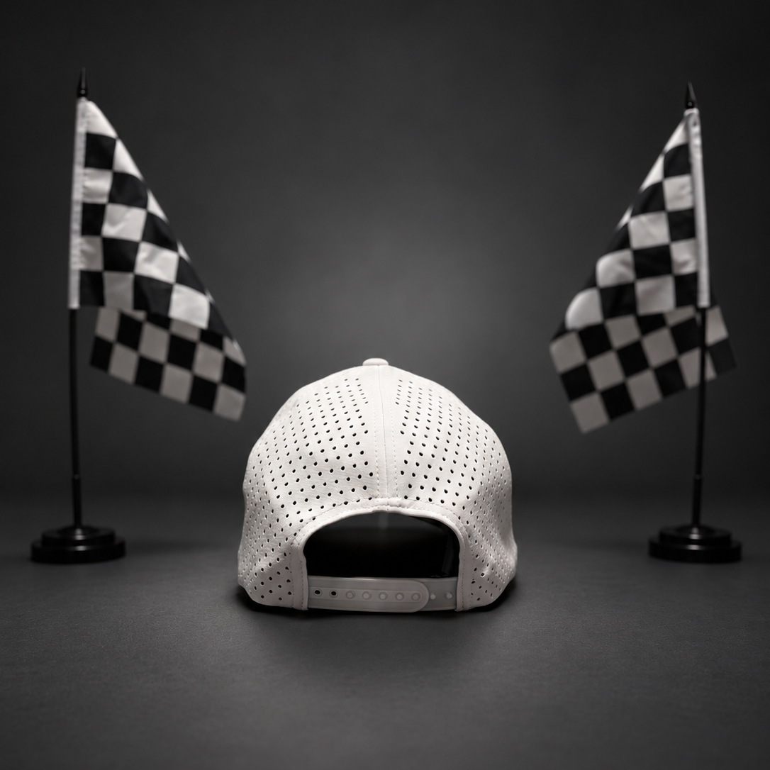 HPR Signature Laser-Cut Waterproof Hat – White