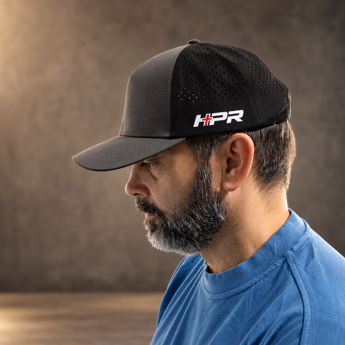 HPR Hydro Hat – Checkered Cross (Charcoal/Black)