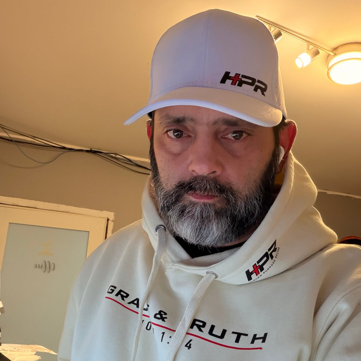 HPR Signature Laser-Cut Waterproof Hat – White