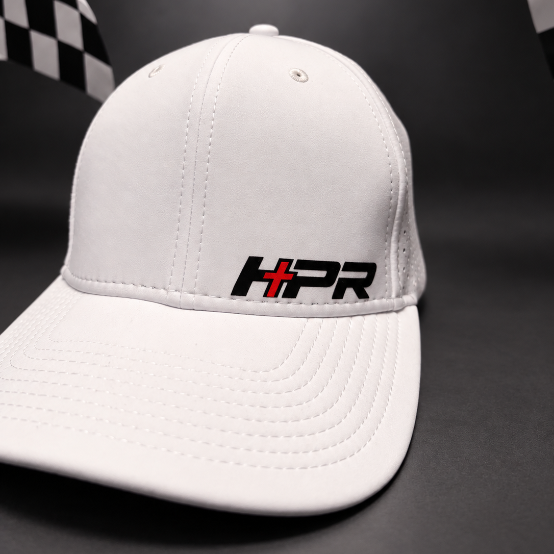 HPR Signature Laser-Cut Waterproof Hat – White
